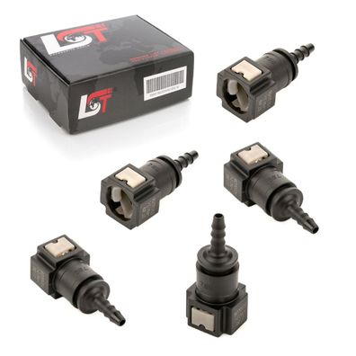 5x Schnellverschluss Kraftstoffleitung Schlauchkupplung gerade schmal 7,89 * 5mm
