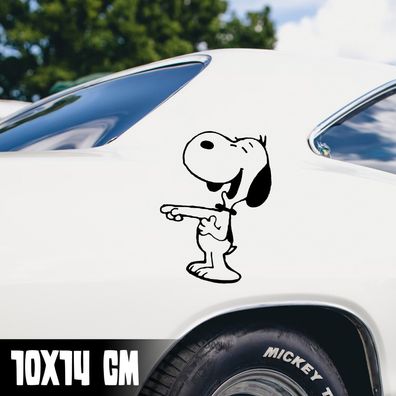 Auto Aufkleber "Snoopy LOL" Peanuts Sticker Woodstock Lieb #0275