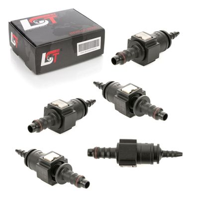 5x Schnellkupplung Gegenstück Set Kraftstoffleitung gerade schmal 7,89 * 4,5 mm
