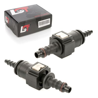 2x Schnellkupplung Gegenstück Set Kraftstoffleitung gerade schmal 7,89 * 5 mm
