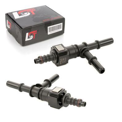 2x Kraftstoffleitung Schnellkupplung Set T-Stück mit Gegenstück 7,89 * 7,89 mm