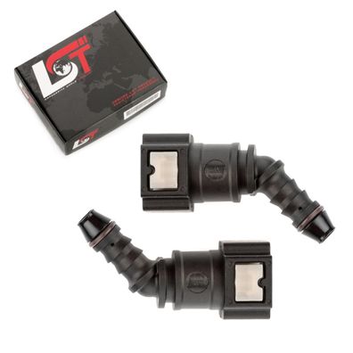 2x Kraftstoffleitung Verbinder Schlauchkupplung Schnellverschluss 7,89 * 9mm 45°