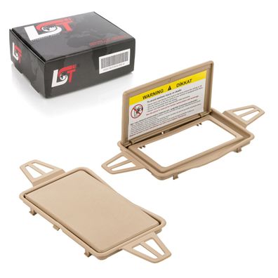 2x Sonnenblende ohne Spiegel Rahmen beige für Mercedes E-KLASSE 210 211 CLS C219