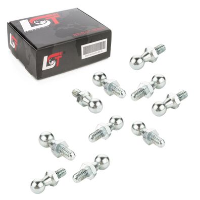 10x Kugelzapfen Kugelkopf M6 10mm Gasfeder DIN71803 für Citroen Peugeot Renault