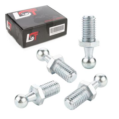 4x Kugelzapfen Kugelkopf M10 10mm Gasfeder DIN71803 für Citroen Peugeot Renault