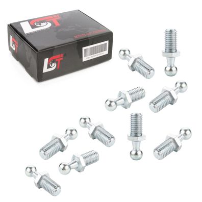 10x Kugelzapfen Kugelkopf M10 10mm Gasfeder DIN71803 für Citroen Peugeot Renault