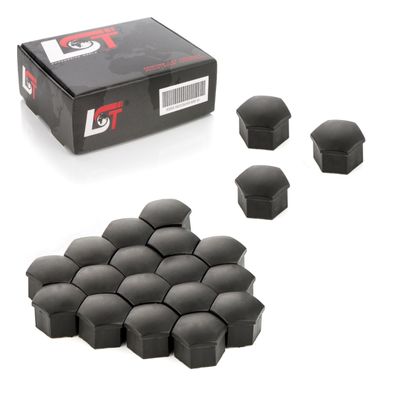 20x Radschrauben Kappen Set 17 mm schwarz für JEEP Chevrolet Chrysler FORD