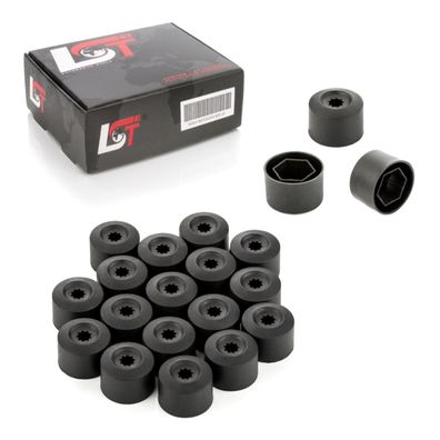 20x Radschrauben Abdeckkappen Radschraubenkappen 17 mm schwarz für BMW MINI