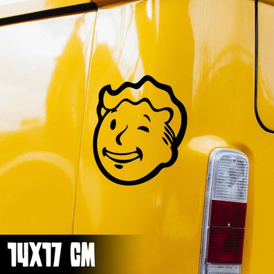 Auto Aufkleber "Vault Boy #2" Fallout Vault-Tec Vinyl Sticker #0258