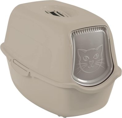 Geruchsneutralisierende Katzentoilette mit Aktivkohlefilter und Schwingtür, 40 x