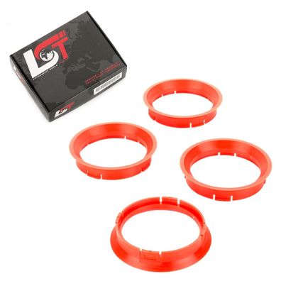 4x Zentrierringe Alufelgen Ø 56,6 mm - Ø 64,0 mm für ALFA ROMEO SUBARU TOYOTA