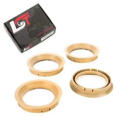 4x Zentrierringe Distanzringe Alufelgen Ø 57,1 mm - Ø 72,5 mm für AUDI Porsche