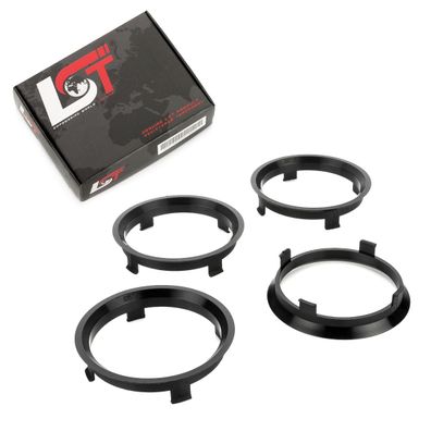 4x Zentrierringe Distanzringe Alufelgen Ø 67,1 mm - Ø 72,6 mm für AUDI Porsche