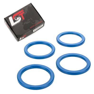 4x Zentrierringe Blau Alufelgen Ø 57,1 - Ø 72,2 mm für ALFA ROMEO SUBARU TOYOTA