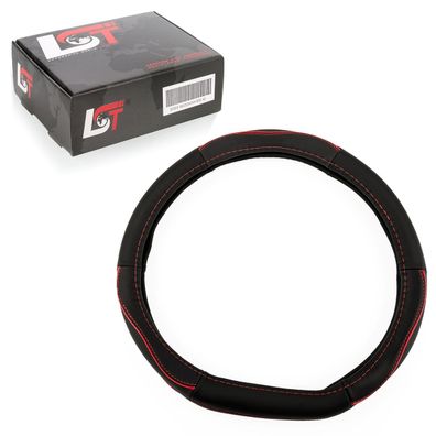 Lenkradbezug Ø 38x9cm schwarz rot für HONDA für LEXUS für MAZDA für Mitsubishi
