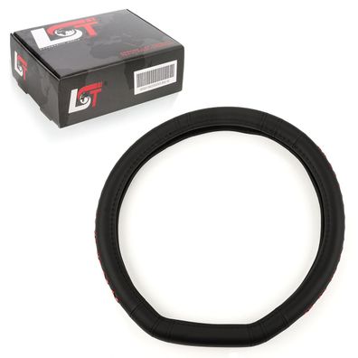 Lenkradbezug Ø 38x9cm schwarz rot für HONDA für LEXUS für MAZDA für Mitsubishi