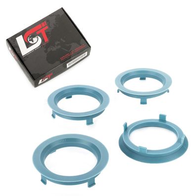 4x Zentrierringe blau Alufelgen Ø 56,1 mm - 80,1 mm für ALFA ROMEO SUBARU TOYOTA