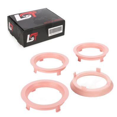 4x Zentrierringe Rosa Alufelgen Ø 58,1 - 70,1 mm für Citroen Peugeot Renault