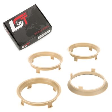 4x Zentrierringe Beige Alufelgen Ø 66,1 - 70,1 mm für ALFA ROMEO SUBARU TOYOTA