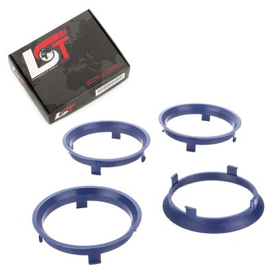 4x Zentrierringe Blau Alufelgen Ø 70,1 mm - 66,4 mm für ALFA ROMEO SUBARU TOYOTA