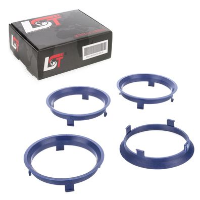 4x Zentrierringe Blau Alufelgen Ø 70,1 mm - 66,4 mm für Citroen Peugeot Renault