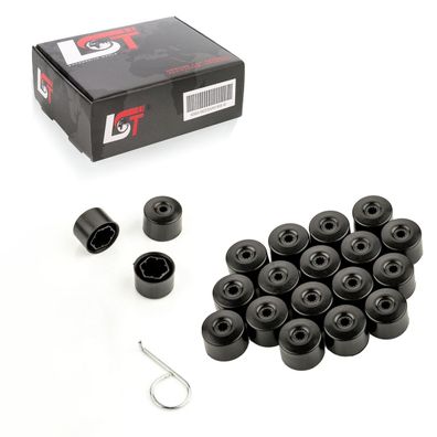 20x Radschrauben Abdeckkappen Radschraubenkappen 17 mm schwarz matt für BMW MINI