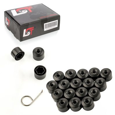 20x Radschrauben Abdeckkappen Radschraubenkappen 17 mm schwarz matt für BMW MINI