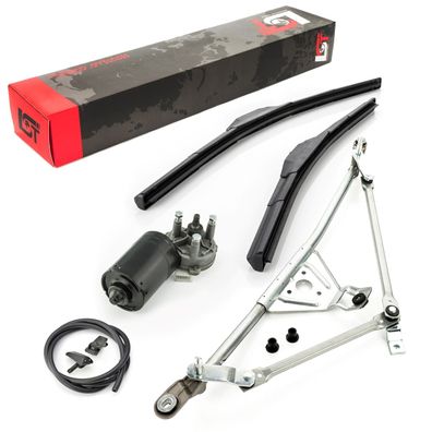 Wischermotor Front Scheibenwischer Wischblatt Gestänge für VW CADDY II POLO 6K