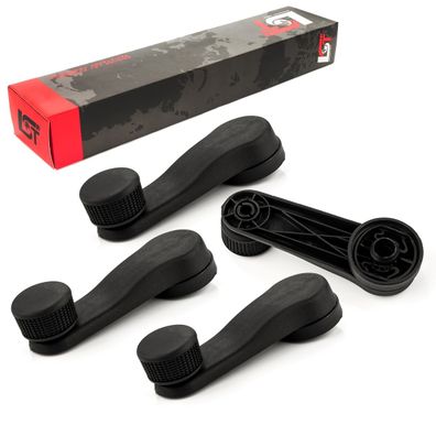 4x Fensterkurbel Kurbelgriff Hebel schwarz für FORD für SEAT für SKODA