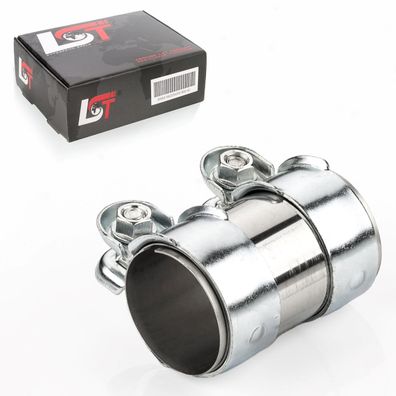 Doppelschelle Auspuff 55 x 95 mm für ALFA ROMEO für FIAT für LANCIA für Renault