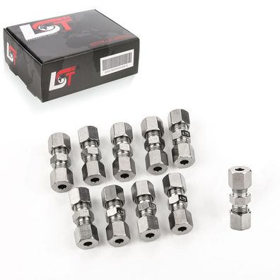 10x Bremsleitungsverbinder 4,75mm ohne zu bördeln für SUBARU TOYOTA FIAT ALFA