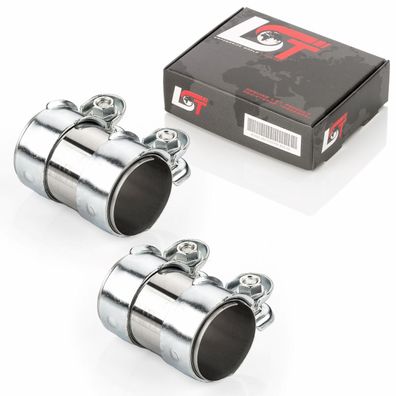 2x Doppelschelle Auspuff Ø 55 x 95 mm für FIAT für NISSAN für OPEL für Renault