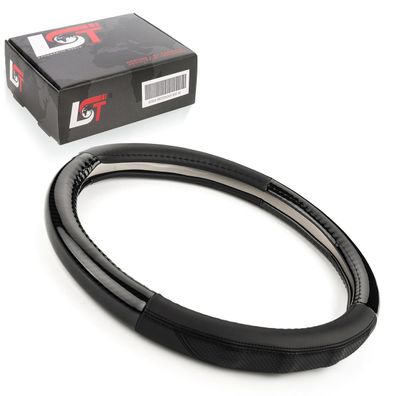 Lenkradbezug Ø 38x9 cm Schwarz Carbonopkit für FIAT für SUBARU für TOYOTA