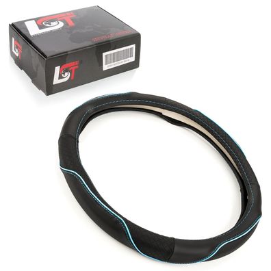 Lenkradbezug Ø 38x9cm schwarz blau für ALFA ROMEO für FIAT für SUBARU für TOYOTA