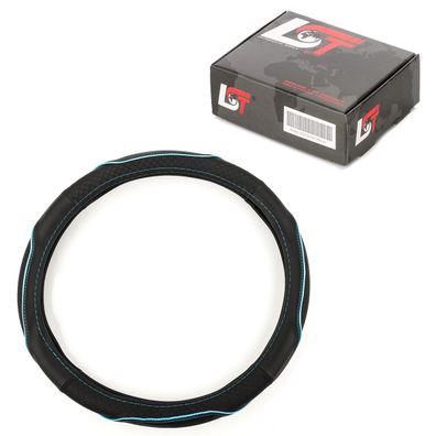 Lenkradbezug Hülle Ø 38x9cm schwarz blau für Citroen für Peugeot für Renault