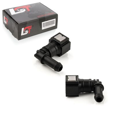 2x Schnellverschluss Kraftstoffleitung Kupplung L-Stück 6,3x8mm für TOYOTA FIAT