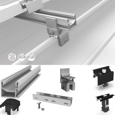 K2 Systems SeamClamp Set für Winkelfalz