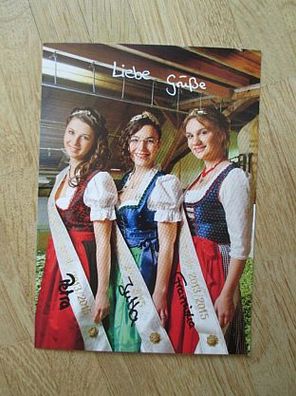 Tettnanger Hopfenhoheiten 2013/2015 Petra Heine, Jutta Häfele, F. Schmid Autogramme!!