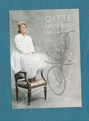 Gitte Haenning - persönlich signiertes Originalautogramm (1)