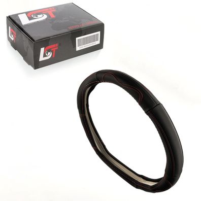 Lenkradbezug Lenkradschoner Ø 38x9 cm 15x3,5 Zoll schwarz rot für BMW für MINI