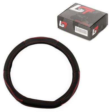 Lenkradbezug Hülle Ø 38x9cm schwarz rot für Citroen für Peugeot für Renault