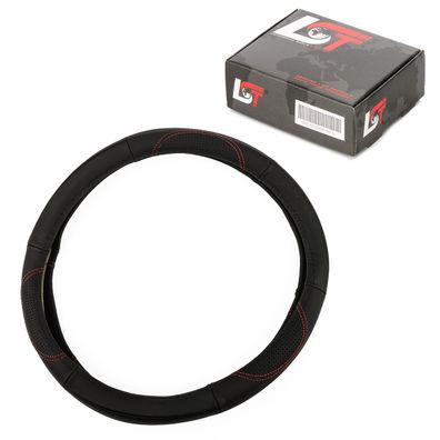 Lenkradbezug Hülle Ø 38x9cm schwarz rot für Citroen für Peugeot für Renault