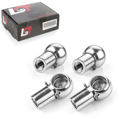 4x Kugelpfanne Gasfeder Kugelkopfaufnahme M6 10mm für Citroen Peugeot Renault