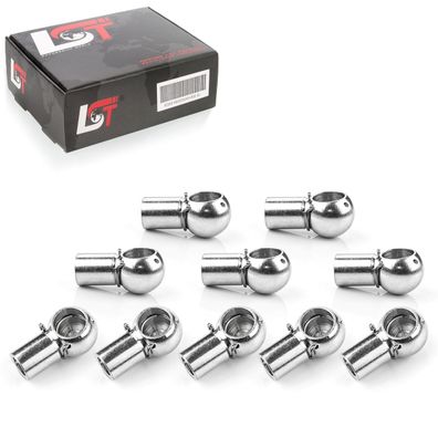 10x Kugelpfanne Gasfeder Kugelkopfaufnahme M6 10mm für BMW MINI