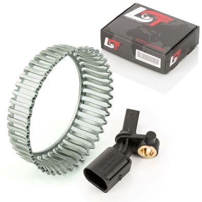 ABS-Sensor und ABS-Ring Set Hinterachse rechts 43 Zähne für SEAT Cordoba 6L