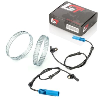 2x ABS-Sensor und ABS-Ring Set Vorderachse 48 Löcher für BMW E90 E91 E92 xDrive