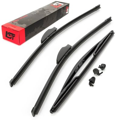 Frontwischer + Heckwischer + Spritzdüse Scheibenwischer Set für Renault KANGOO I
