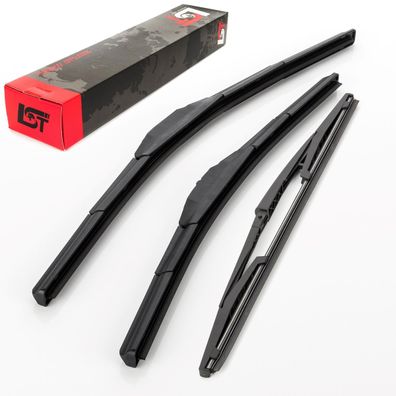 Frontwischer + Heckwischer Scheibenwischer Set für FIAT PUNTO 188 ab 2003
