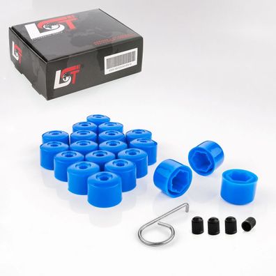 20x Radschrauben Abdeckkappen Radschraubenkappen 17 mm blau für BMW MINI