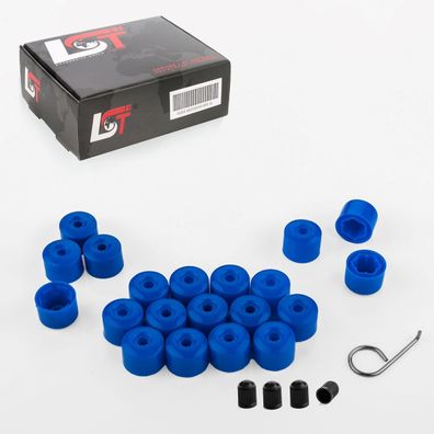 20x Radschraubenkappen blau diebstahlschutz 17 mm für SEAT TOLEDO VW GOLF POLO